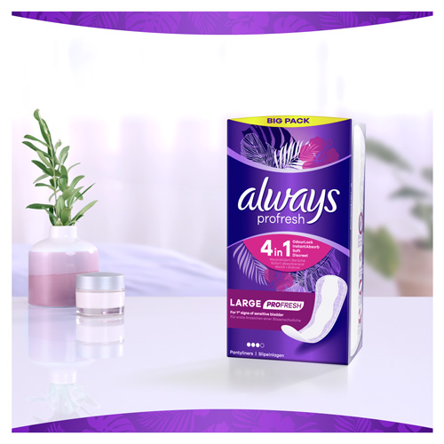 Always Dailies Large Profresh 4in1 panty liners Always