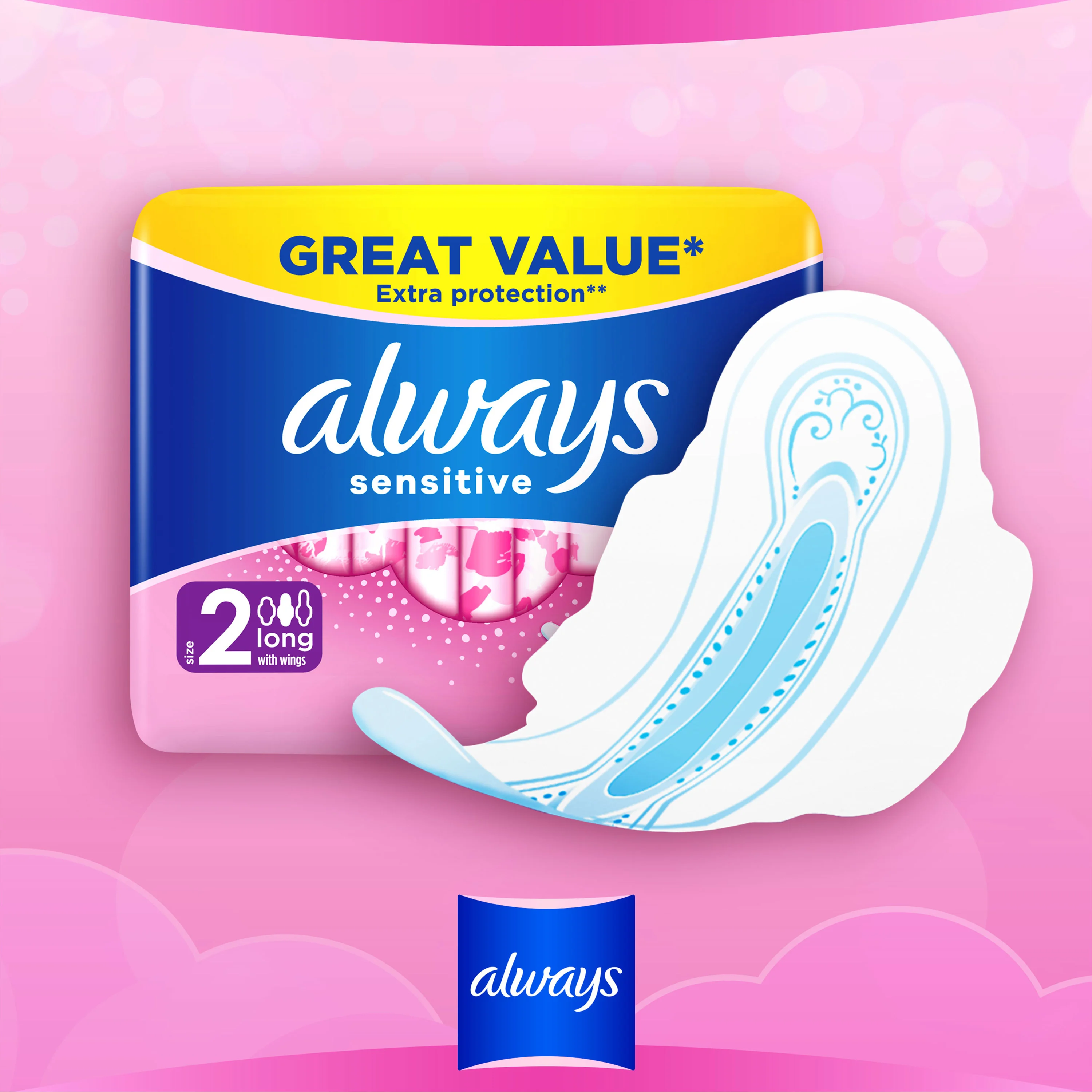 Always Sensitive Ultra Normal (Size 2) sanitary pads