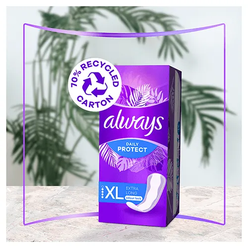 Always Daily Protect Extra Long Pantyliners packshot