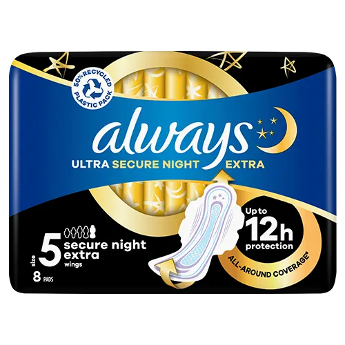 Always Ultra Pads Secure Night Extra (Size 5) Wings