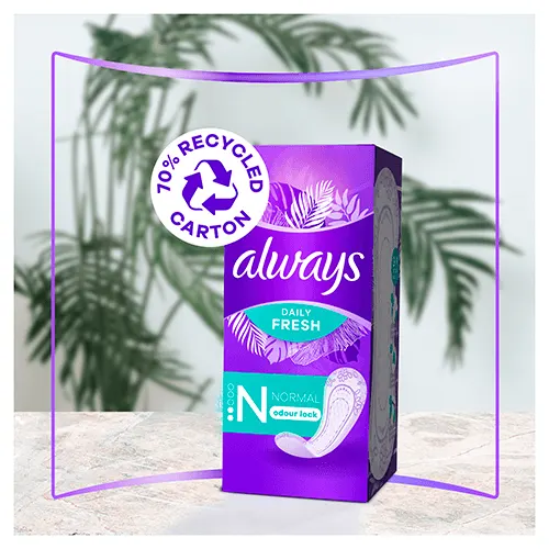 Always Dailies Organic Cotton Protection Normal Panty Liners