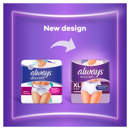 Old pack next to updated one to signify the new design.