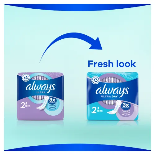 Fresh look of Always Ultra Long sanitary pads