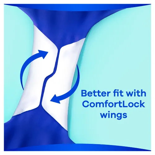 Better fit with ComfortLock wings of Always Ultra sanitary pads