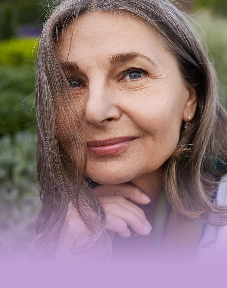 Smiling middle-aged woman