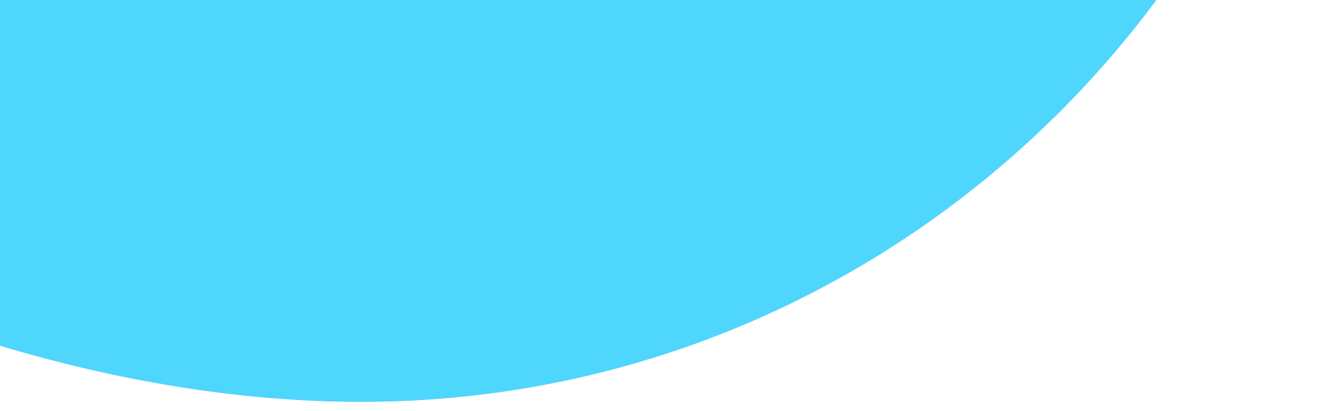 Blue semicircle