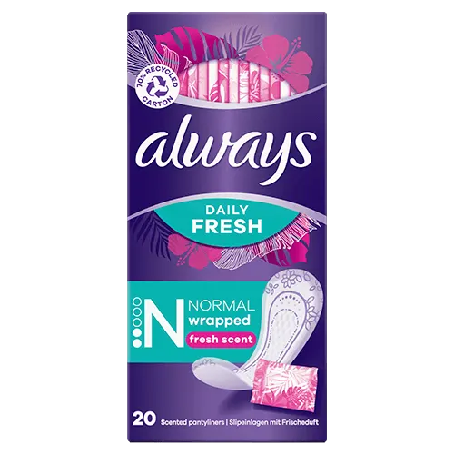 Always Daily Fresh Singles To Go Pantyliners 