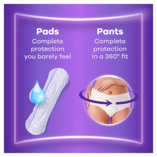 Pads for complete protection next to pants for complete protection in a 360° fit.