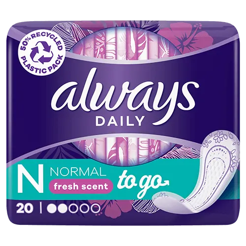 Always Daily Normal To Go Fresh Pantyliners