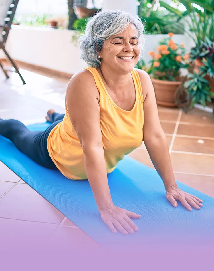 Woman doing Kegel exercises for better bladder control