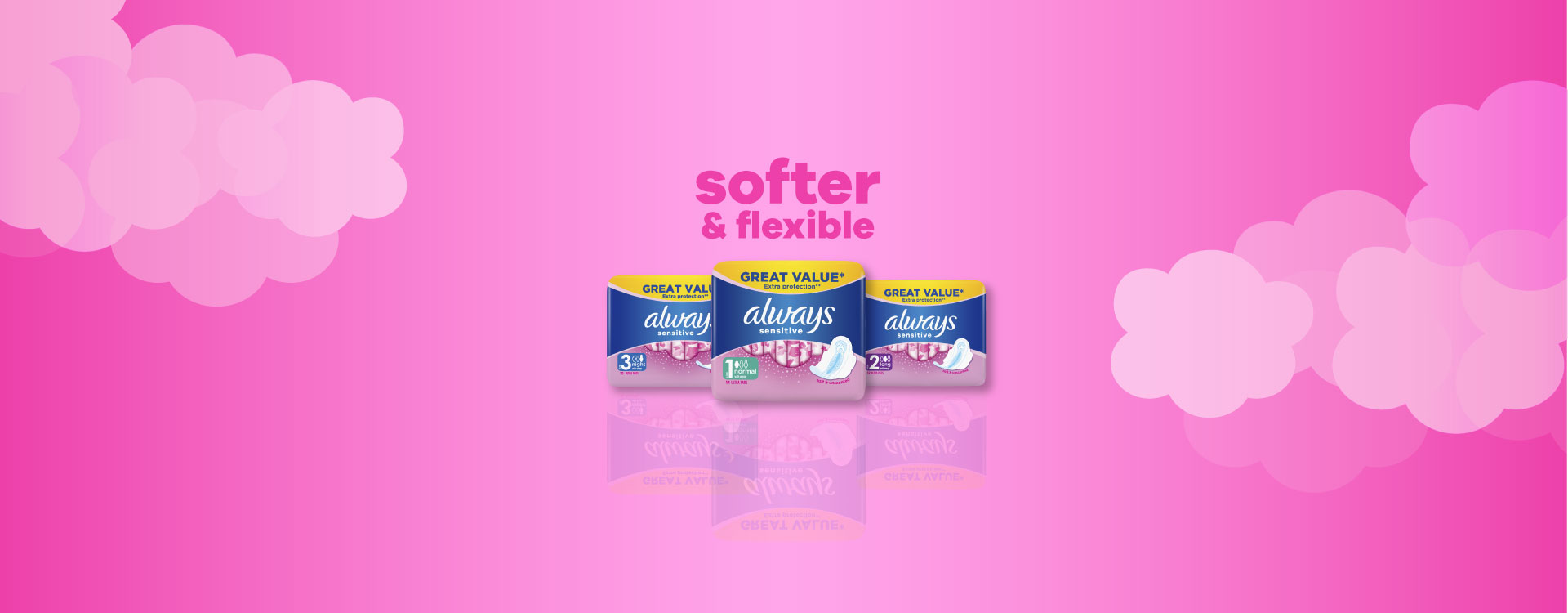 Sanitary pads types and sizes
