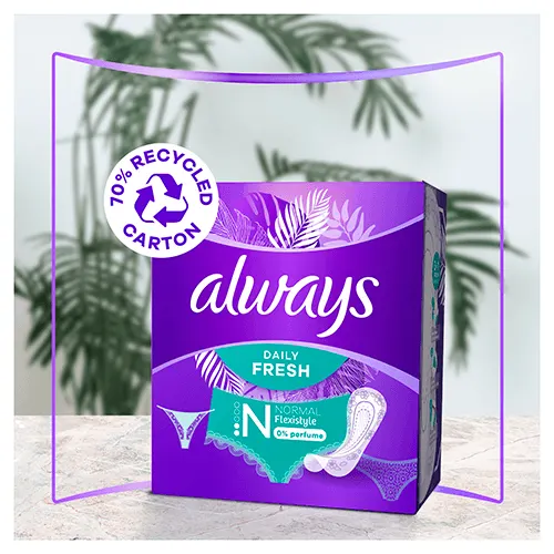 Always Daily Fresh Flexistyle Normal Pantyliners packshot