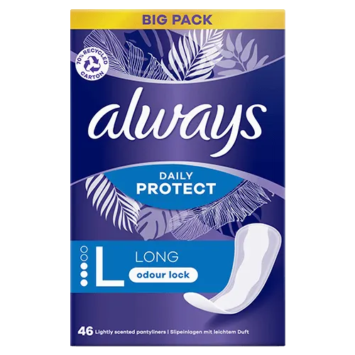 Purchase Always Dailies Up-to 100% Odour Protection Panty Liners, Large,  46-Pack Online at Best Price in Pakistan 