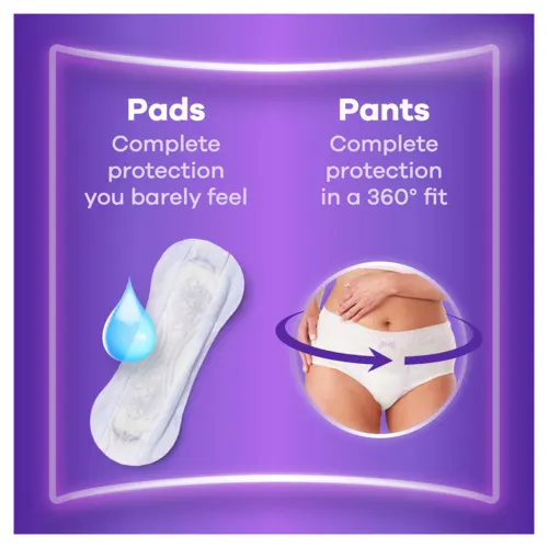 Pads for complete protection next to pants for complete protection in a 360° fit.