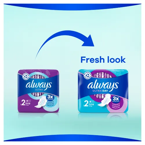  Always Cotton Protection Ultra Long (Size 2) Sanitary Towels  Wings 10 Pads : Health & Household