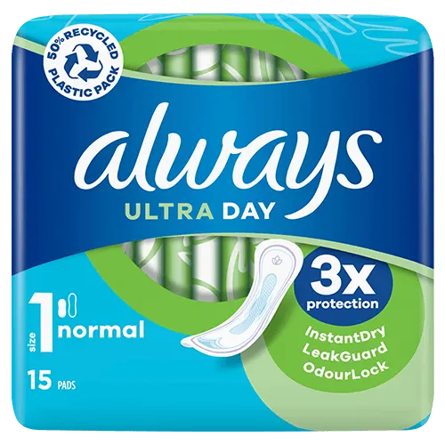 Always Ultra Day Normal (Size 1) Sanitary Pads 15ct