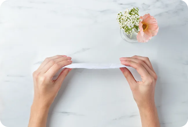 Our incontinence liners are super thin and flexible