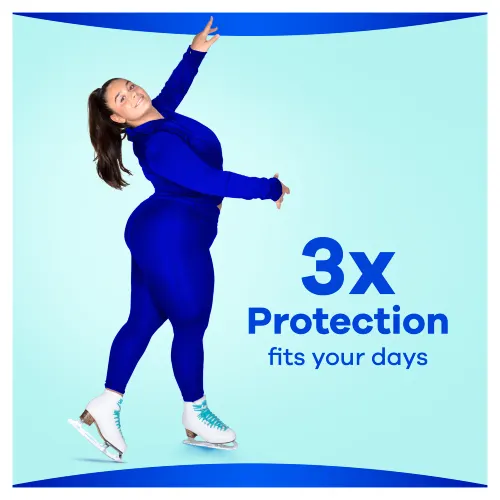 Always Ultra sanitary towels with 3 protection features to fit your days