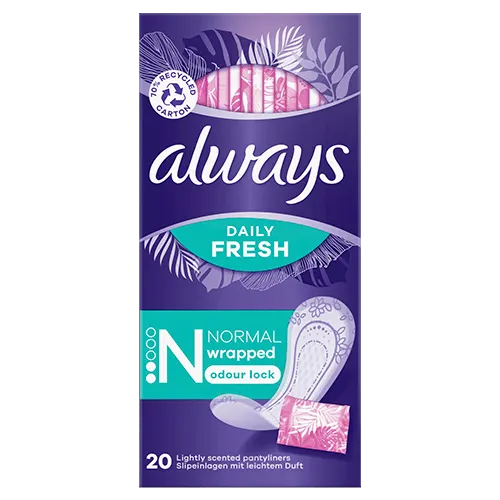 Always Daily Fresh Singles Normal To Go Normal Pantyliners