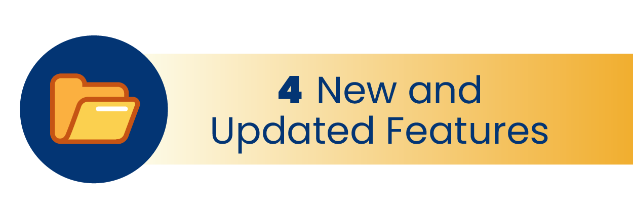 4 New and Updated Features