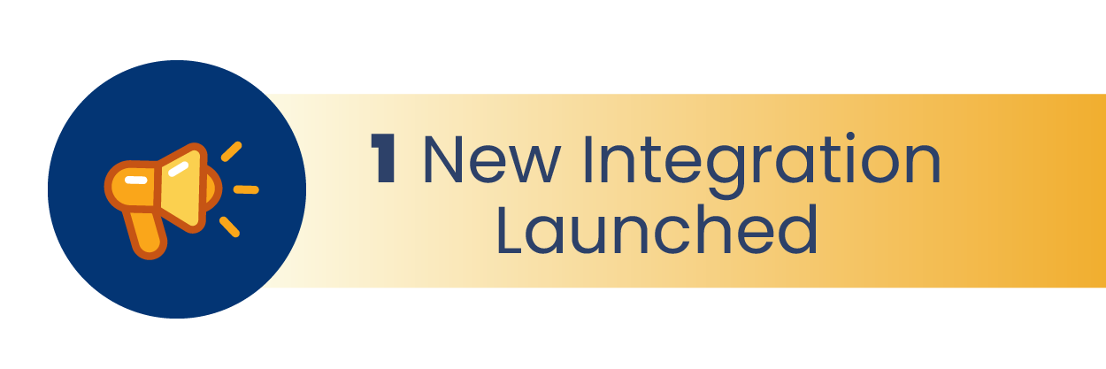 1 New Integration Launched