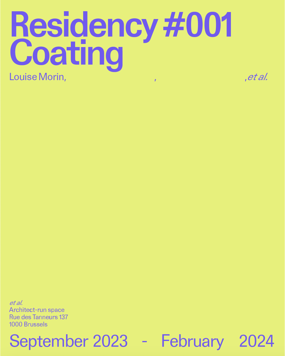 COATING, Louise Morin | Architecture Curating Practice