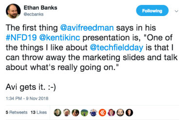 Ethan Banks Tweet