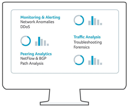 NetFlow Analysis Illustration: Monitoring and alerting, Peering Analytics, and Traffic Analysis