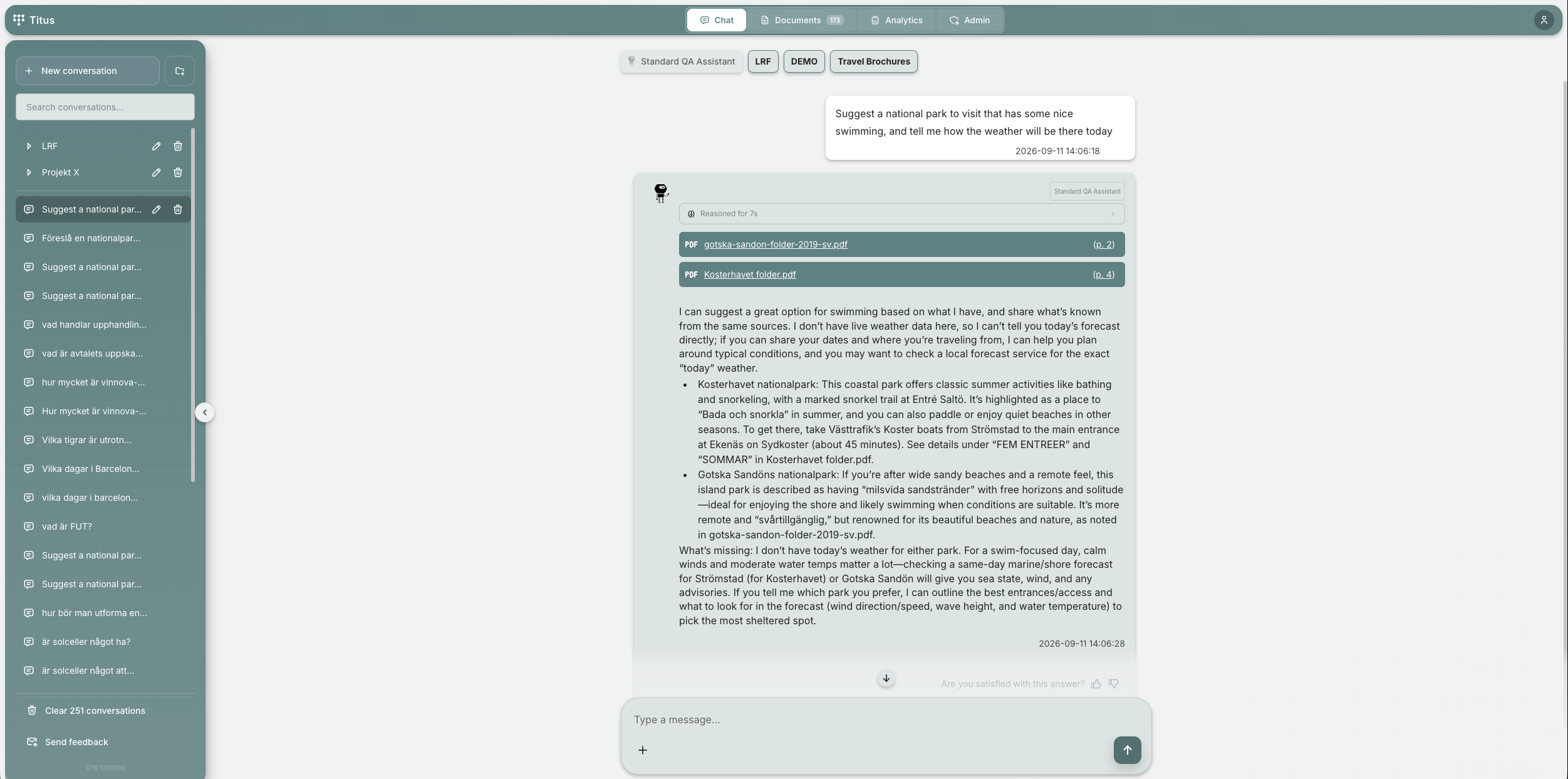 Titus Interface