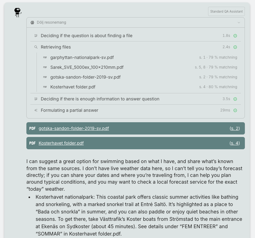 Traceable events and source reference
