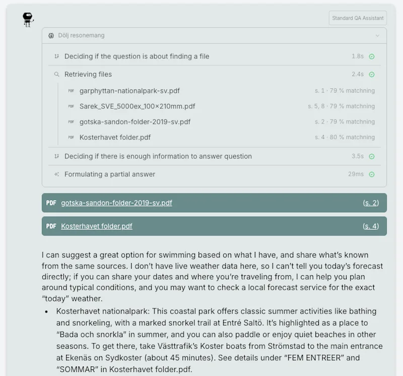 Traceable events and source reference