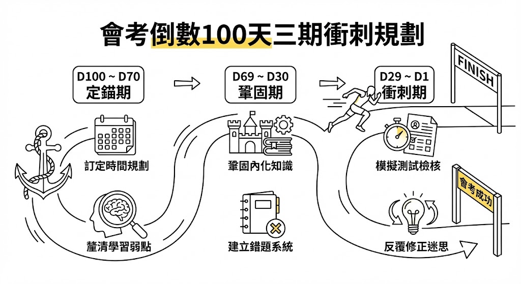 倒數 100 天三期衝刺規劃