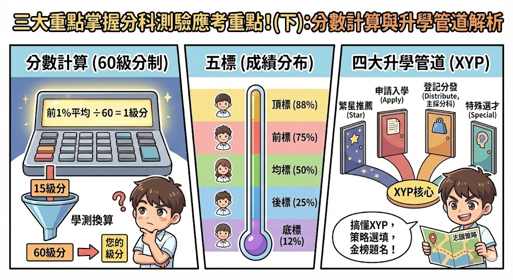 分數計算與升學管道解析