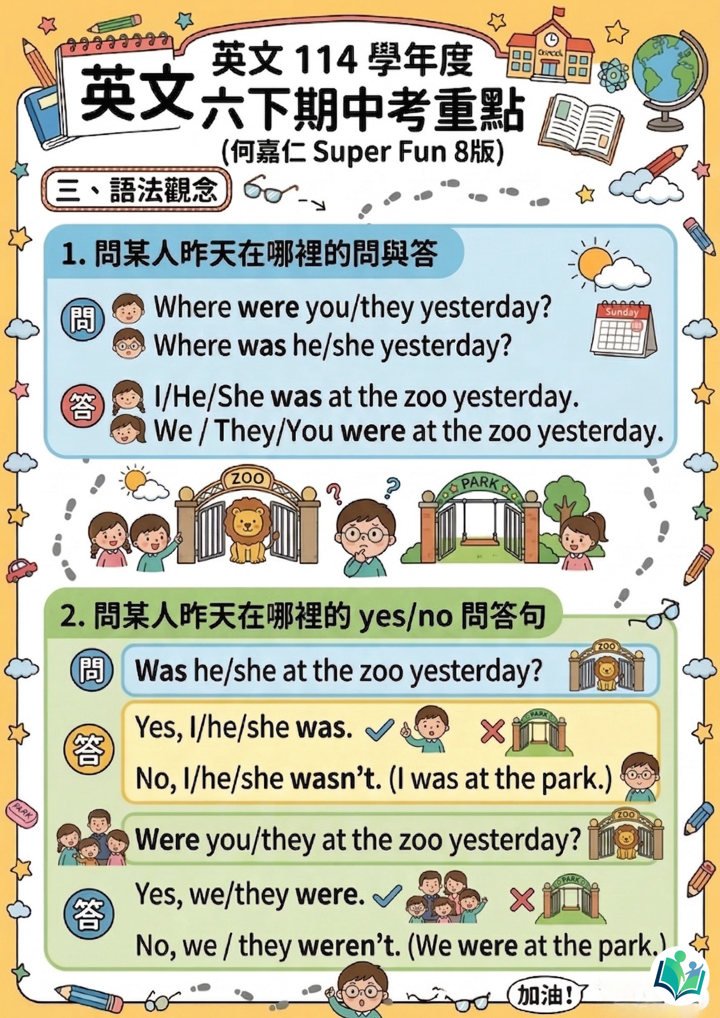 114學年度 小學六年級下學期 英文 重點整理-2