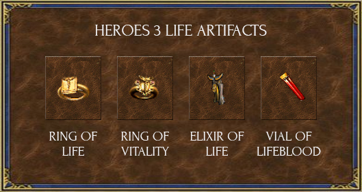 Heroes 3 Life Artifacts