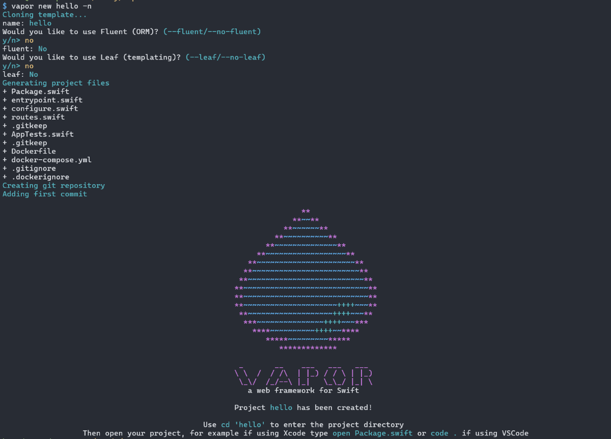vapor-new-project