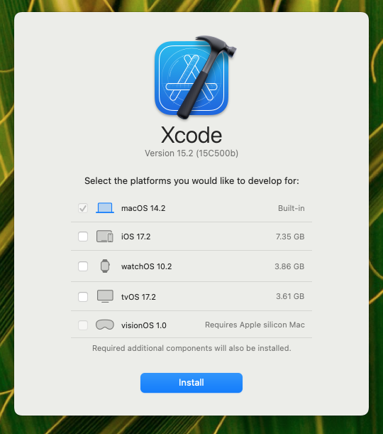 xcode を MacBook 12 inch で起動