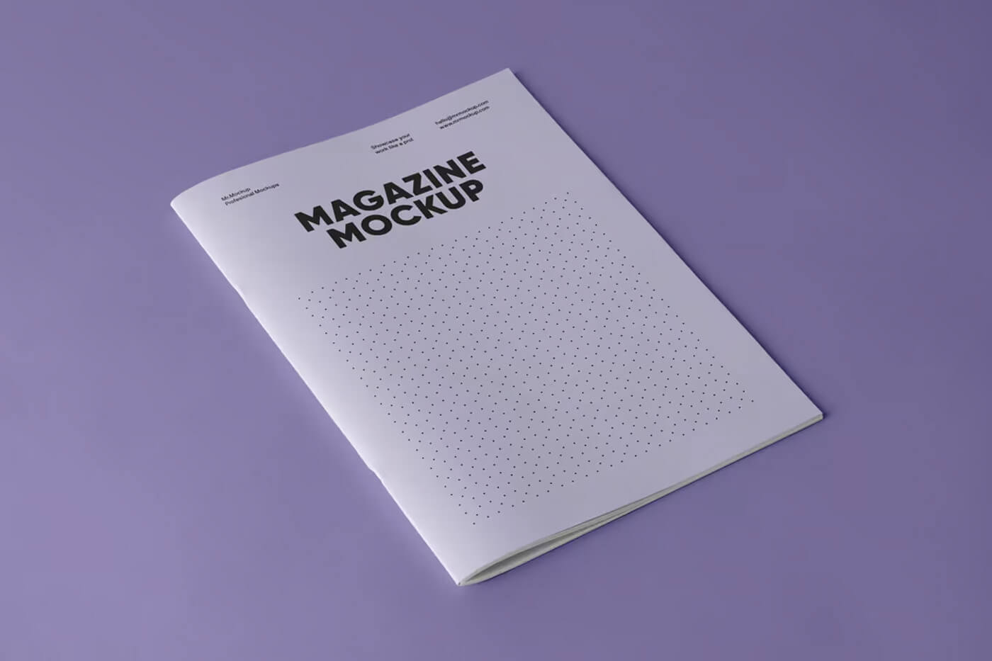 Soft Cover Magazine Mockup