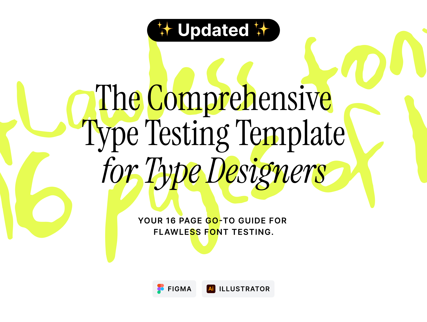 A freshly updated Type Testing Template