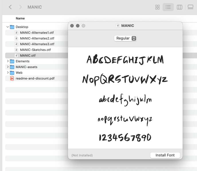 How to install custom fonts on a Mac