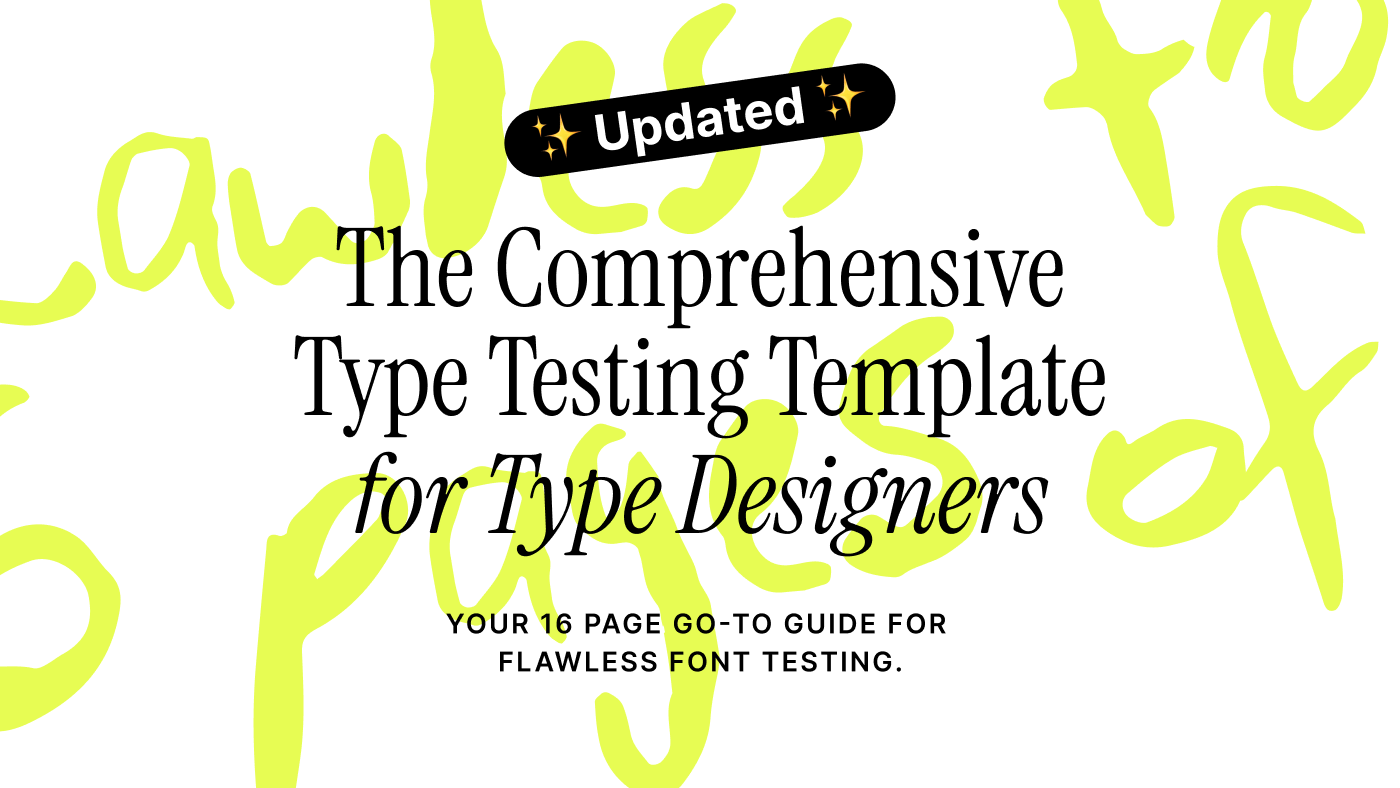 The Comprehensive Type Testing Template