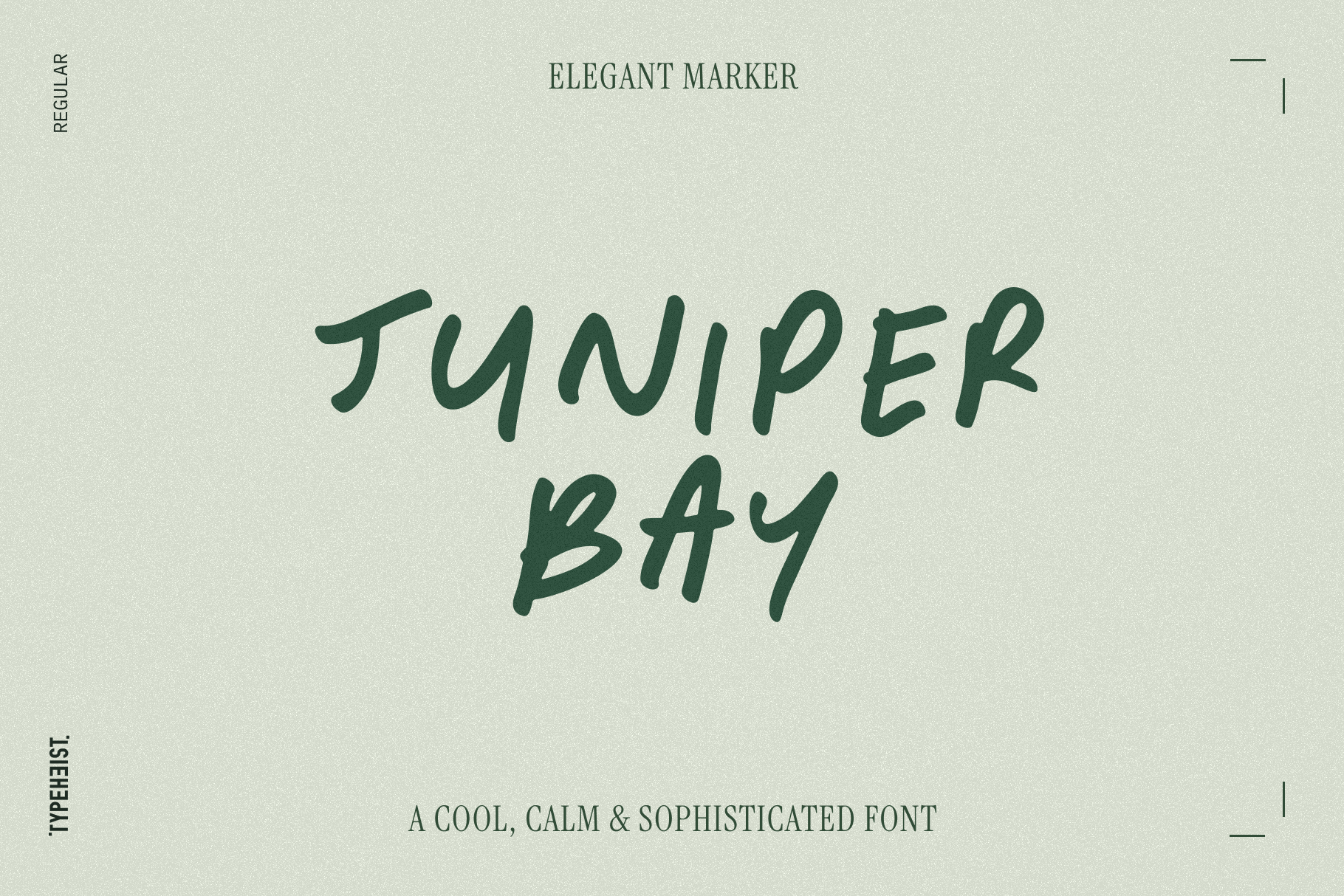 Juniper Bay: A cool, calm & sophisticated font
