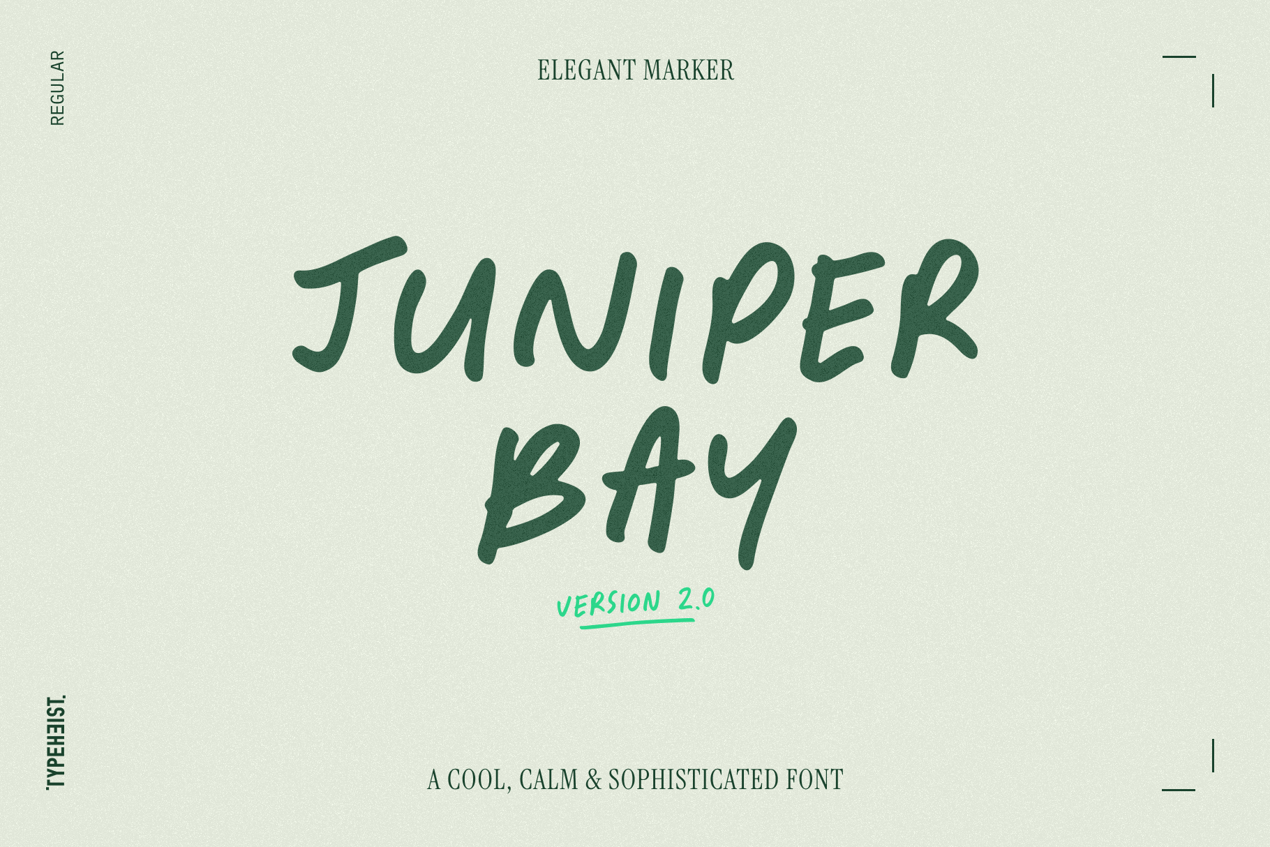 Juniper Bay: A cool, calm & sophisticated font