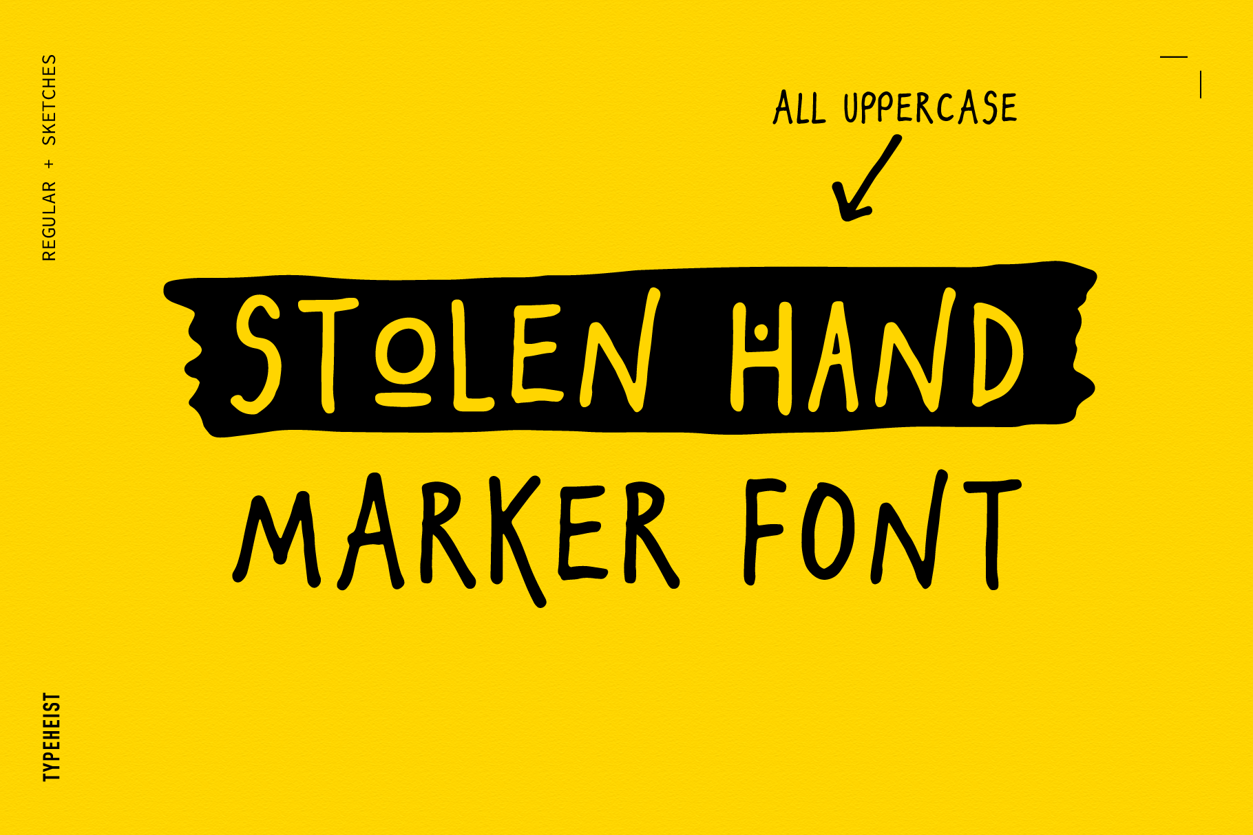 Stolen Hand: An effortlessly cool and casual marker font