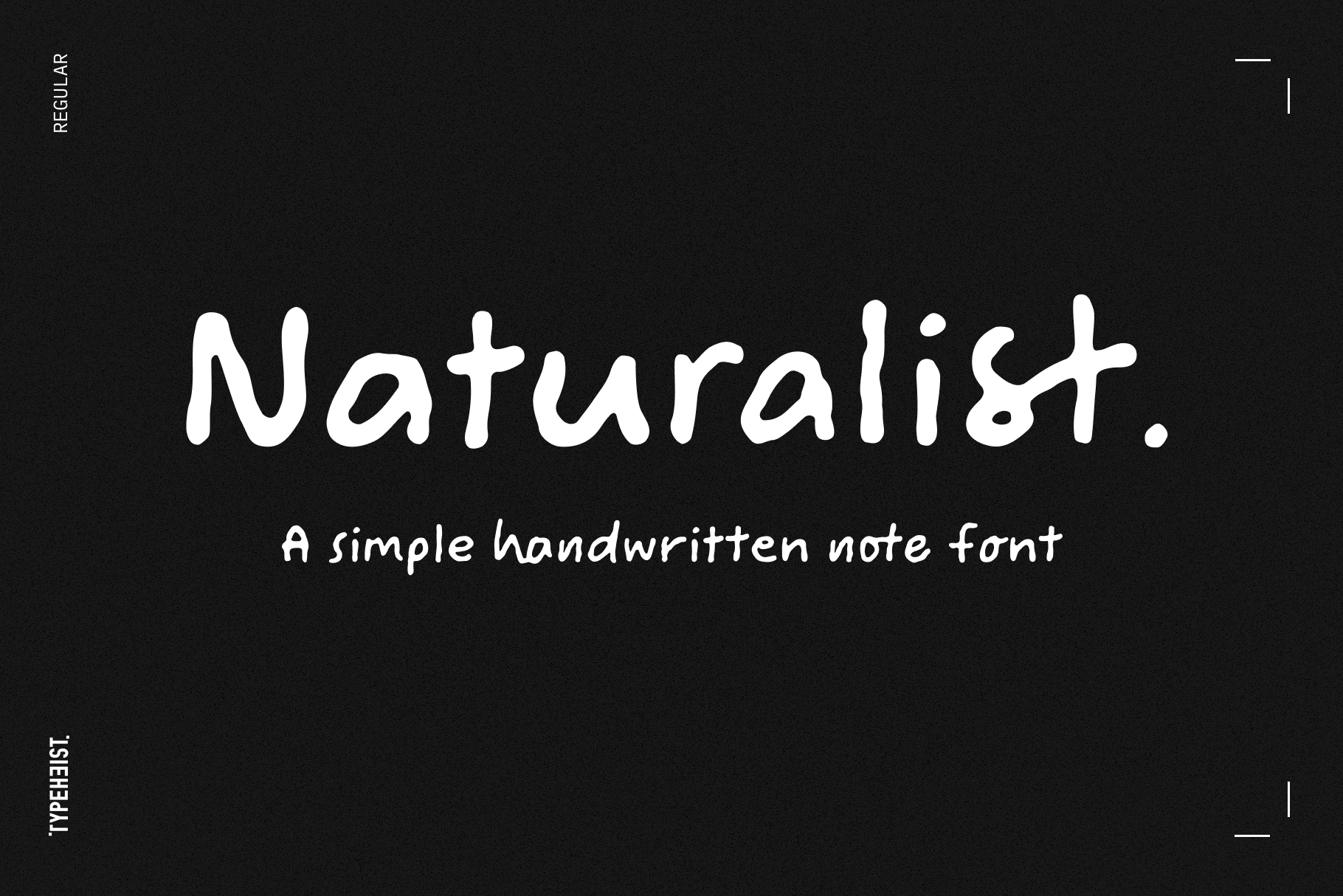 Naturalist: Take your notes from bland to brilliant with this simple “study notes” handwriting font.