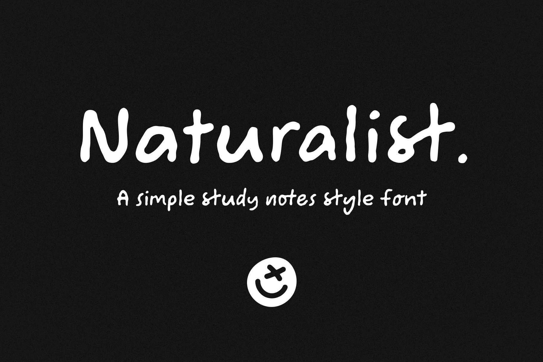 Naturalist: Take your notes from bland to brilliant with this simple “study notes” style font.