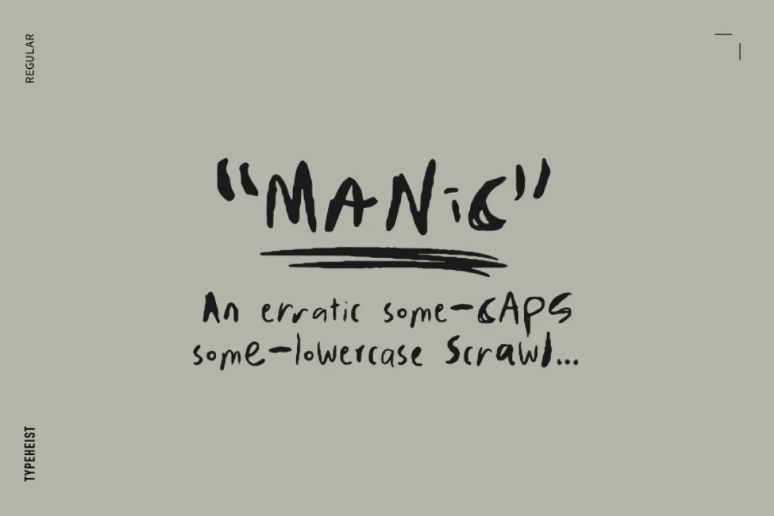 Manic Erratic Font