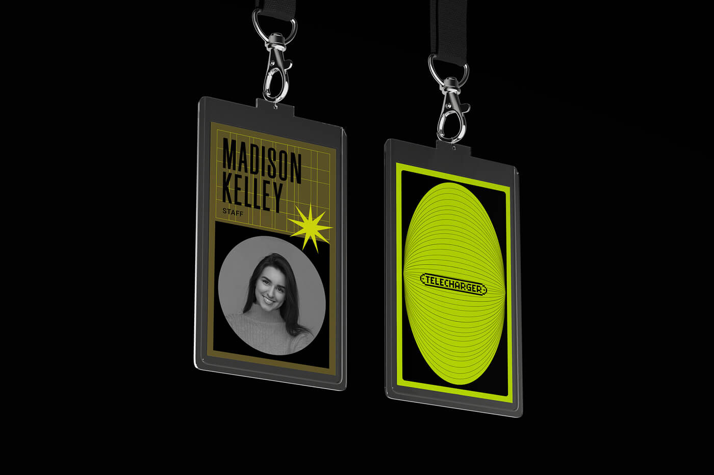 Lanyard Name Tag Mockup