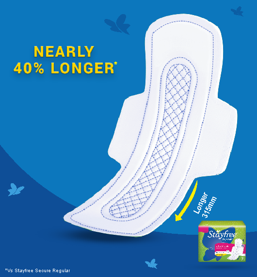 stayfree dry max xl pad