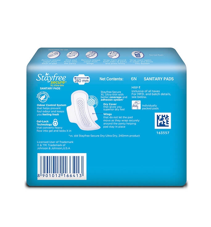 Stayfree Secure XL Ultrathin Pad